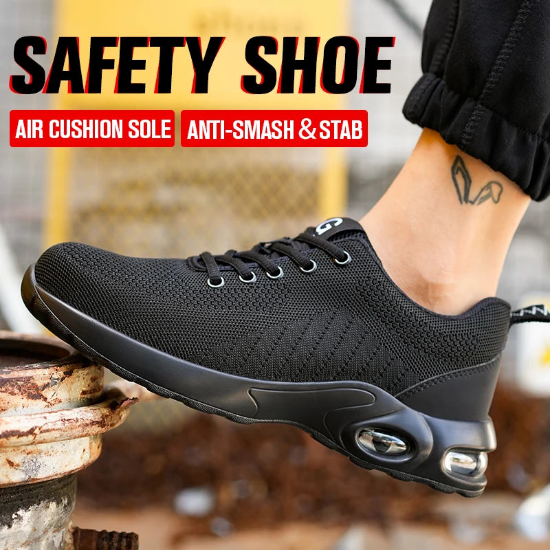 Work Shoes For Men Anti Smash And Puncture Safety