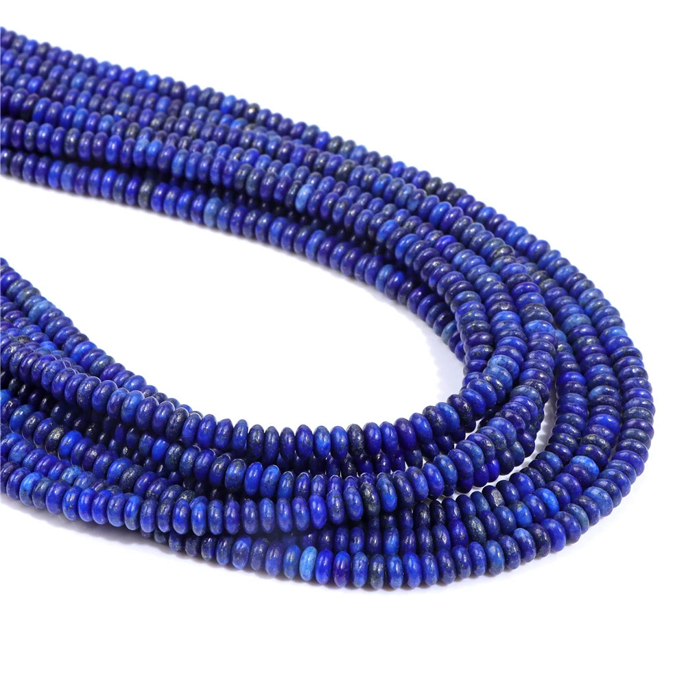 Natural Stone Abacus Shaped Disc Beads For Jewelry Making