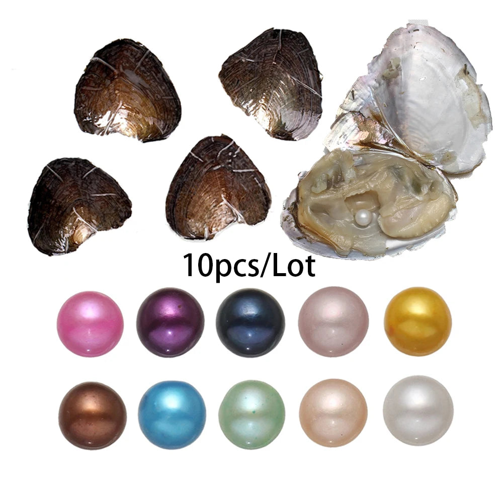 Freshwater Pearl Beads Vacuum Pack Oyster 10 Pcs