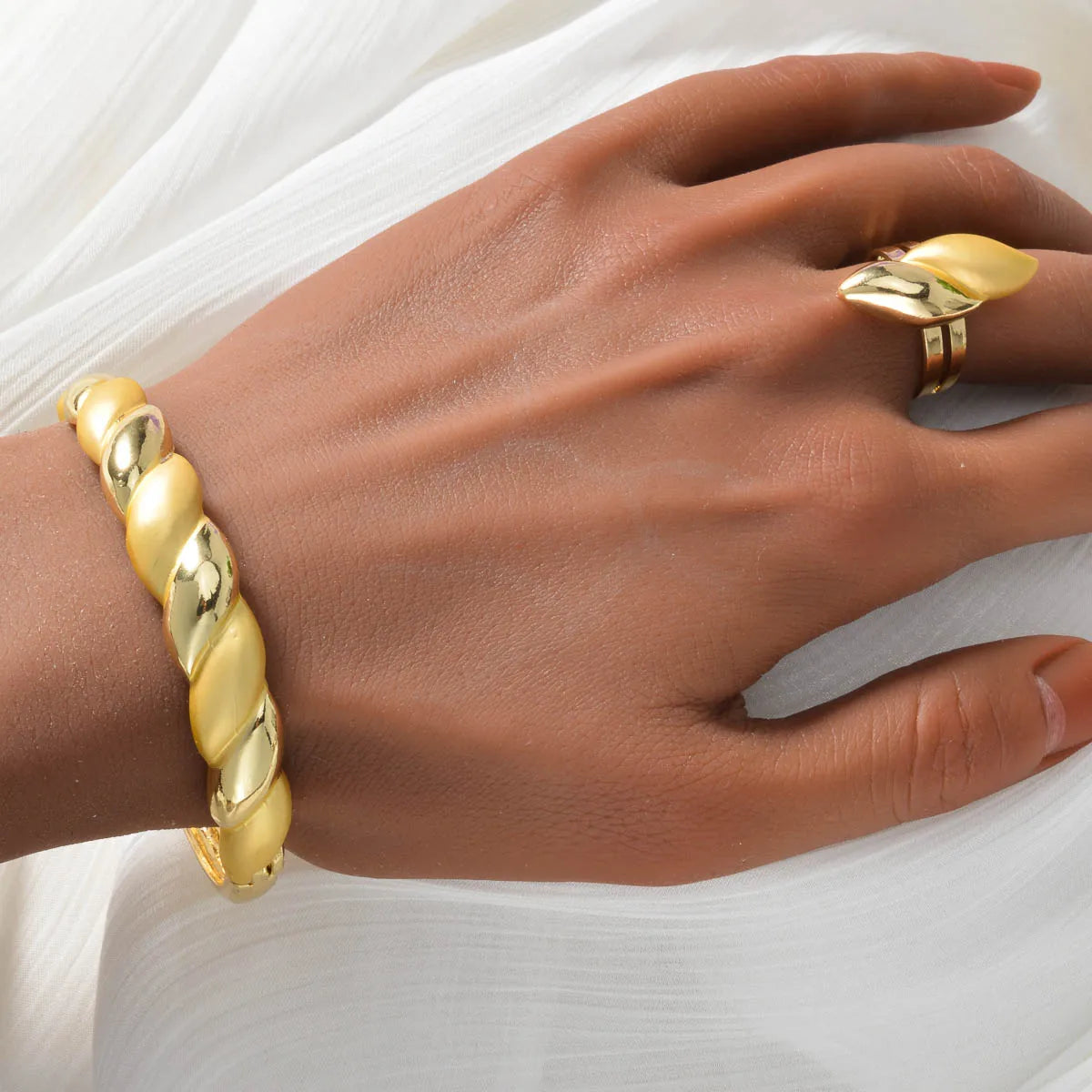 Jewelry Set Dubai Luxury Necklace Ring Earrings Bracelet