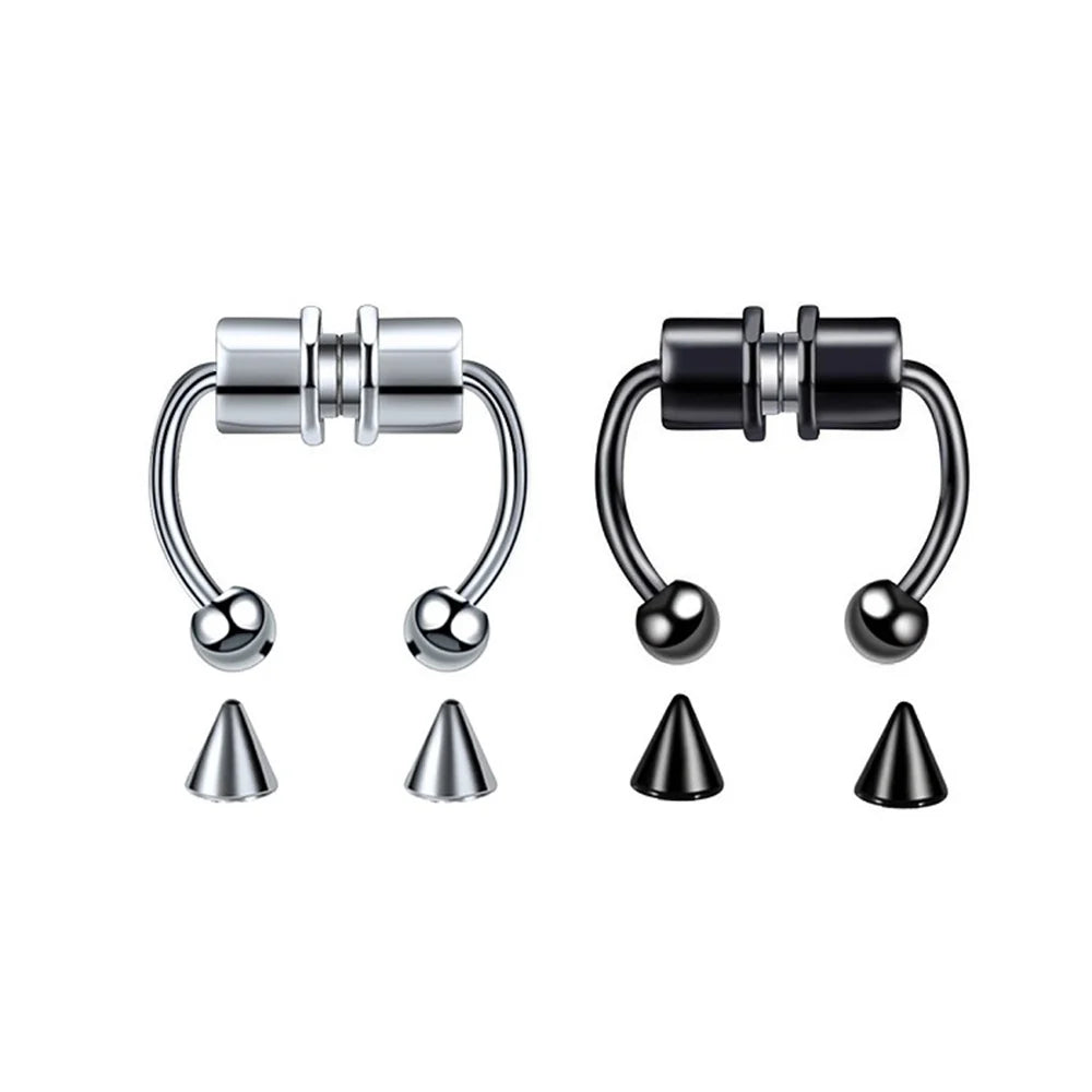 Nose Ring Hoop Magnet Septum Clip Body Jewelry