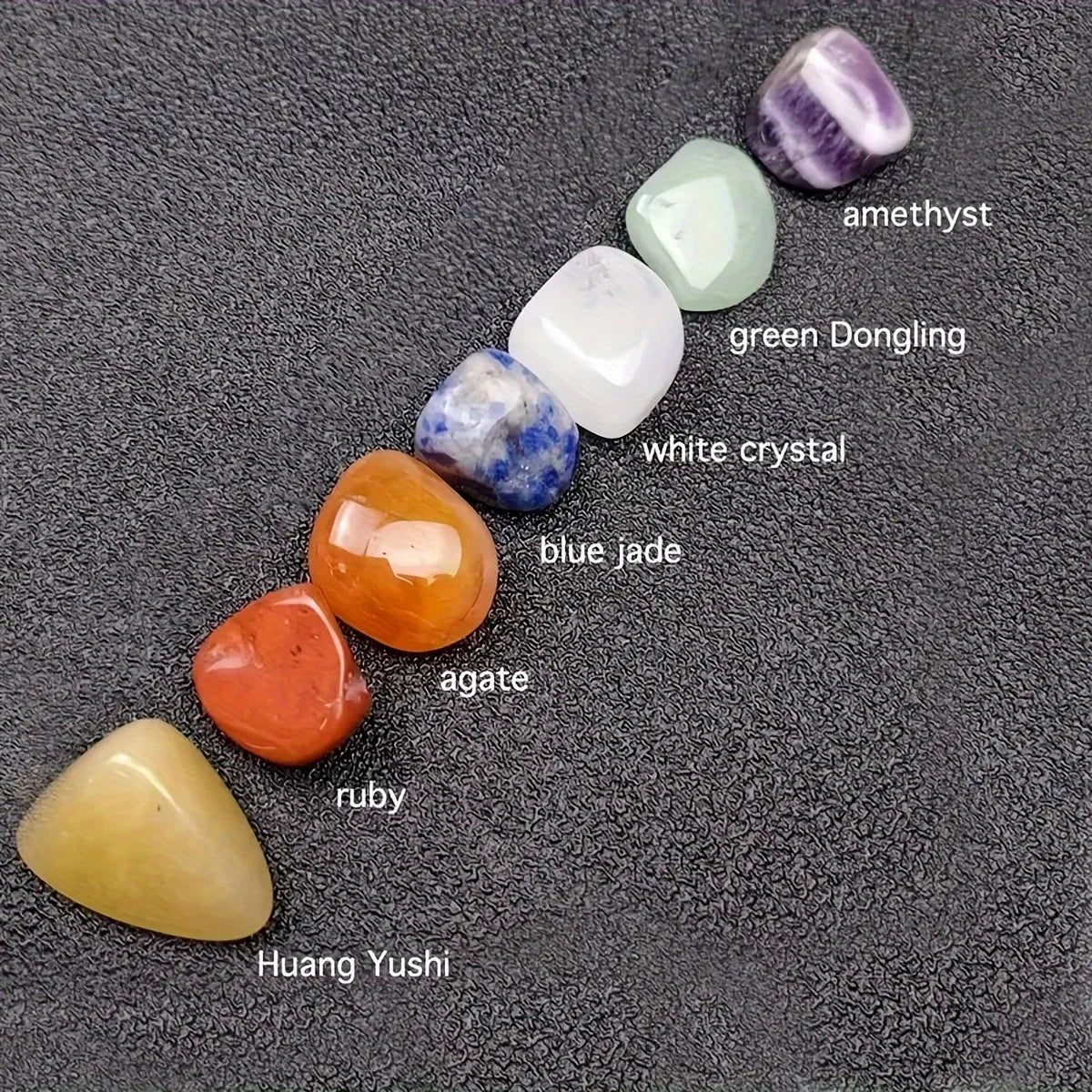 Crystal Chakra Pillar Set 14 Pieces For Yoga Energy And Home Decor