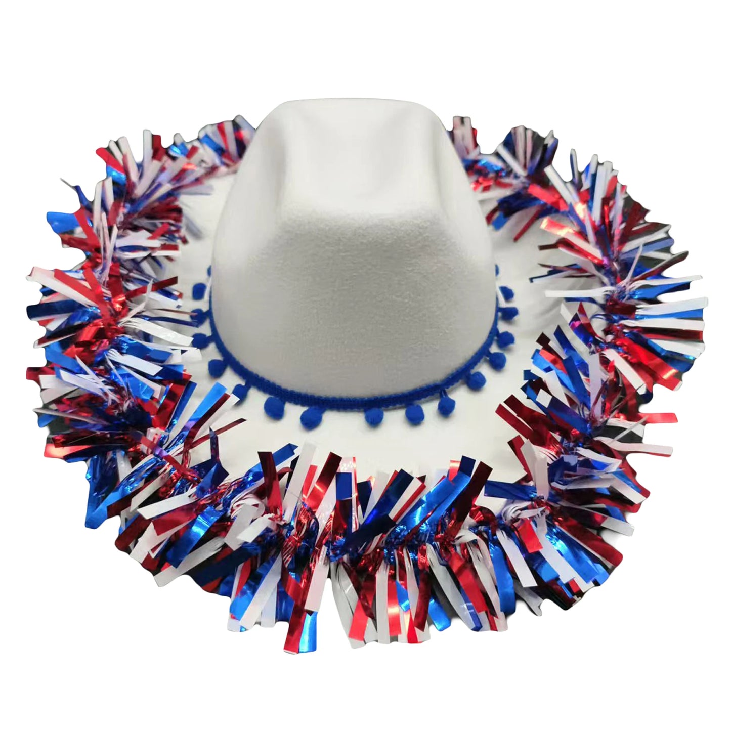 Patriotic American Flag Cowboy Hat With Stars And Stripes For 4th Of July