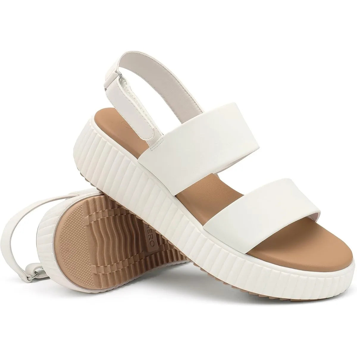 Women's Platform Sandals With Open Toe Ankle Strap