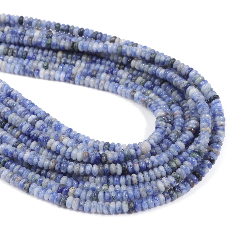 Stone Beads Abacus Round Spacer Beads For Jewelry Making