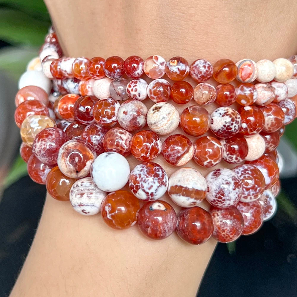Agate Beads Round Spacer For Jewelry Making