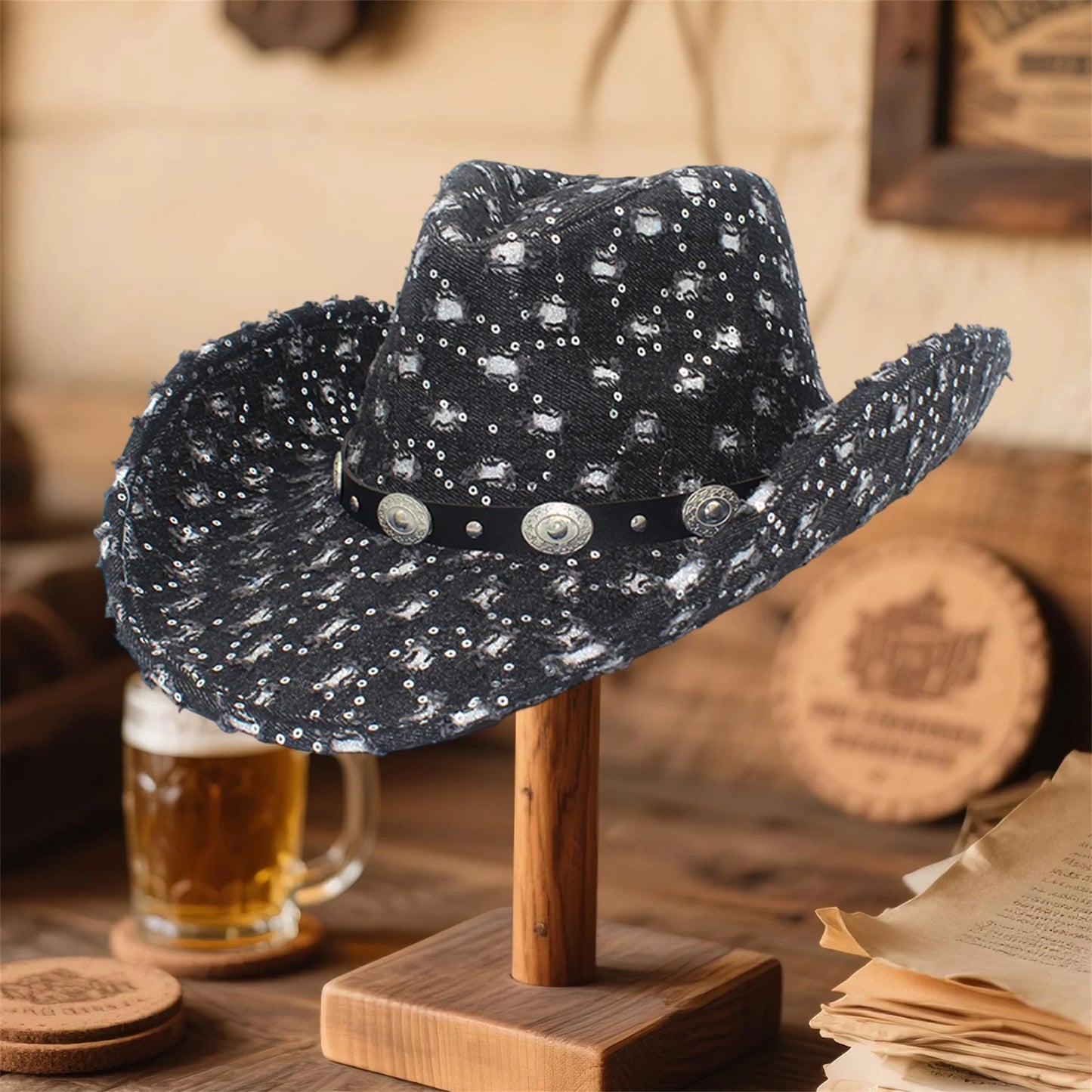Cowboy Hat Wide Brim Western