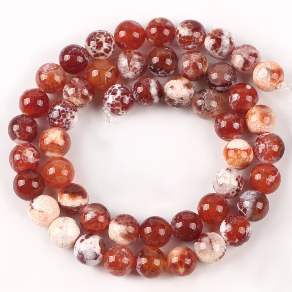 Agate Beads Round Spacer For Jewelry Making