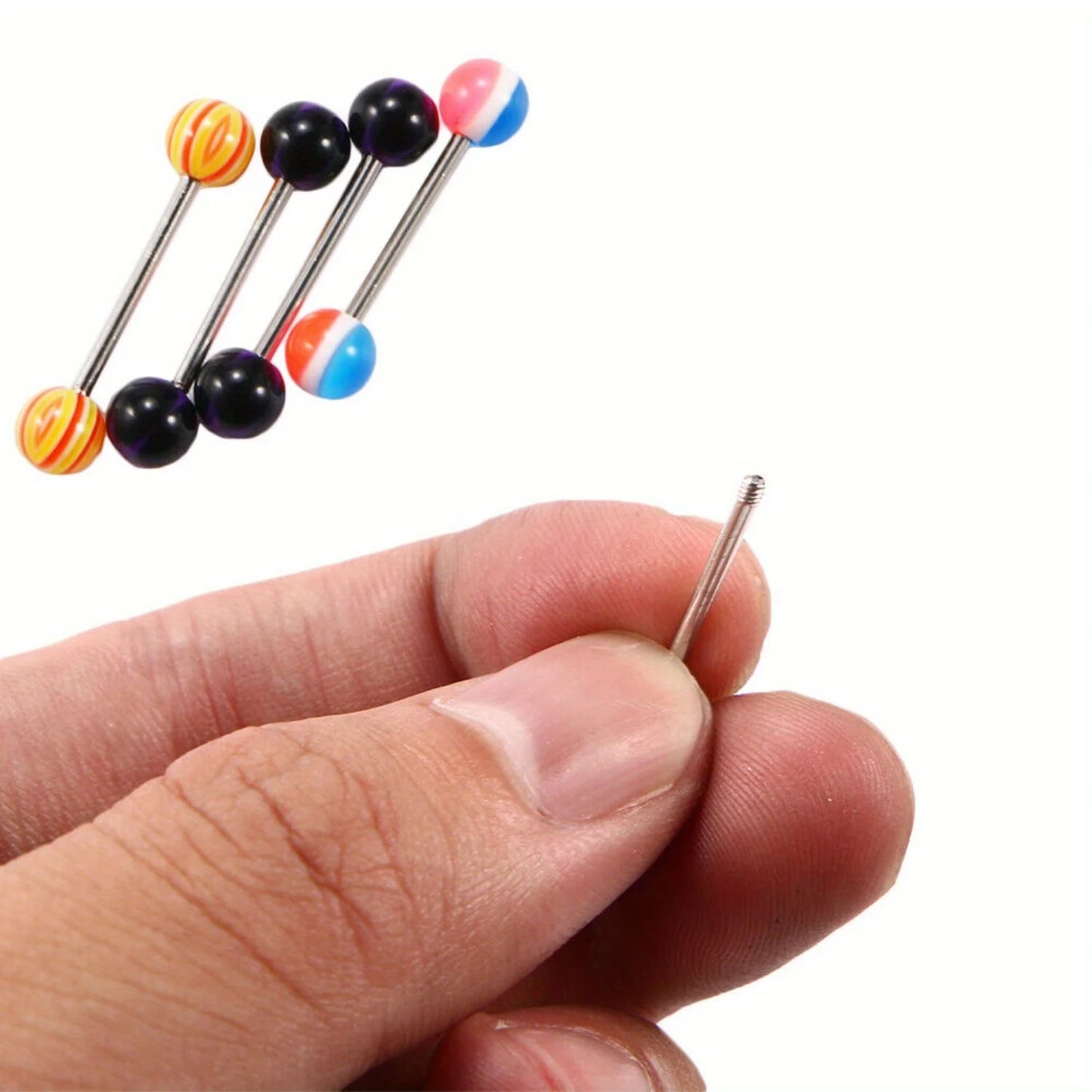 Tongue Navel Nipple Barbell Rings Set 100 Pieces