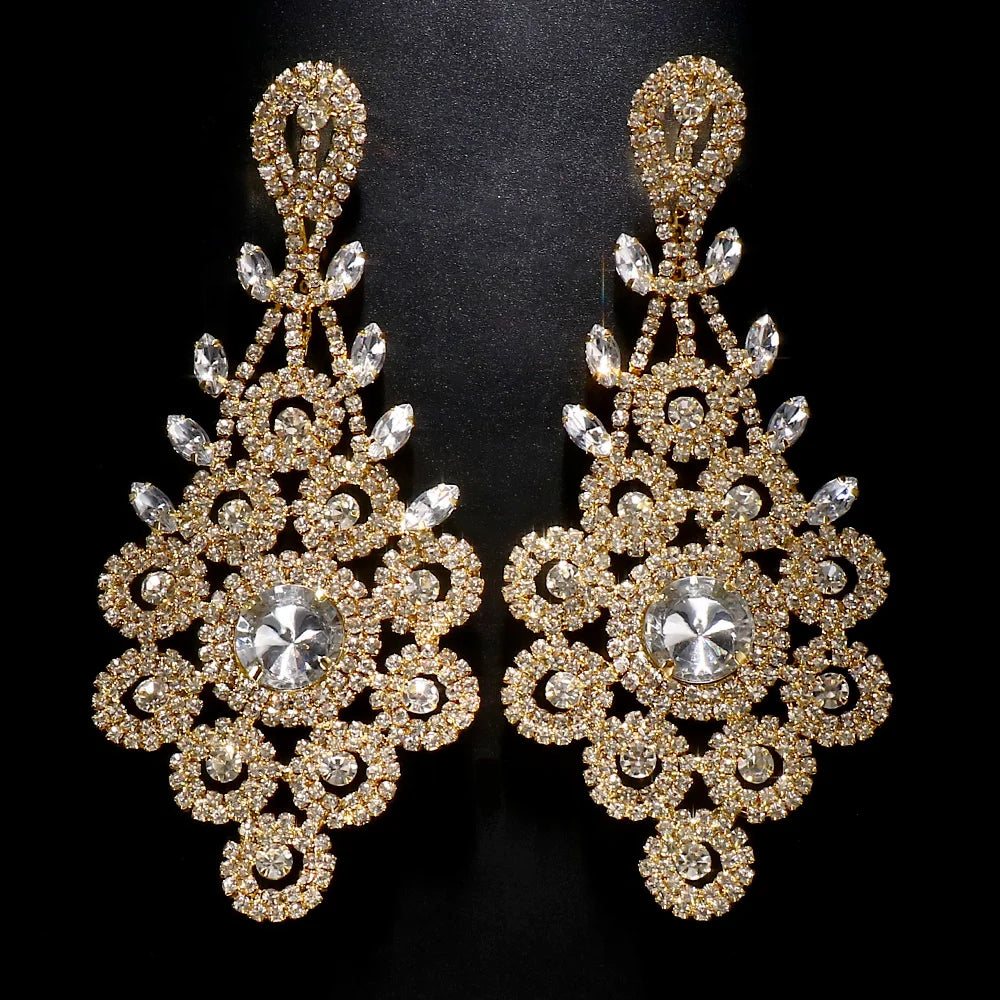 Earrings StoneFans Rhinestone Irregular Dangle
