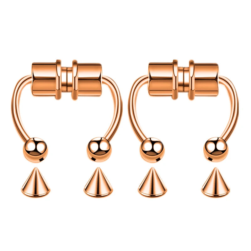 Nose Ring Hoop Magnetic Clip Non Piercing Jewelry