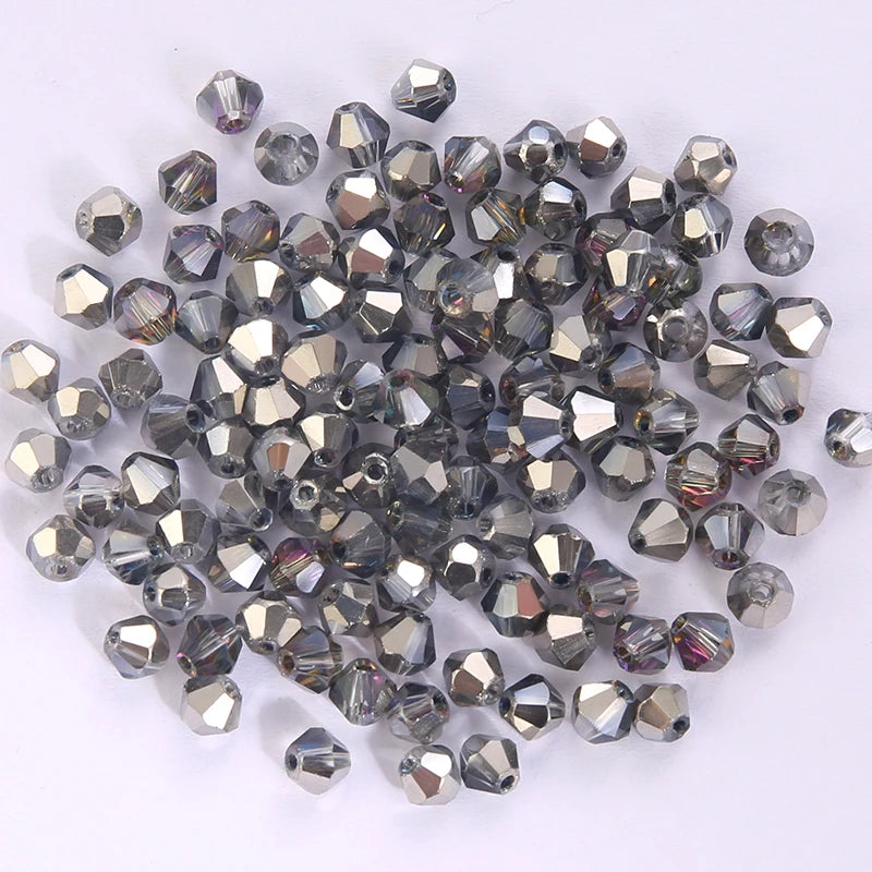 Glass Bicone Beads Faceted Crystal For Jewelry Making