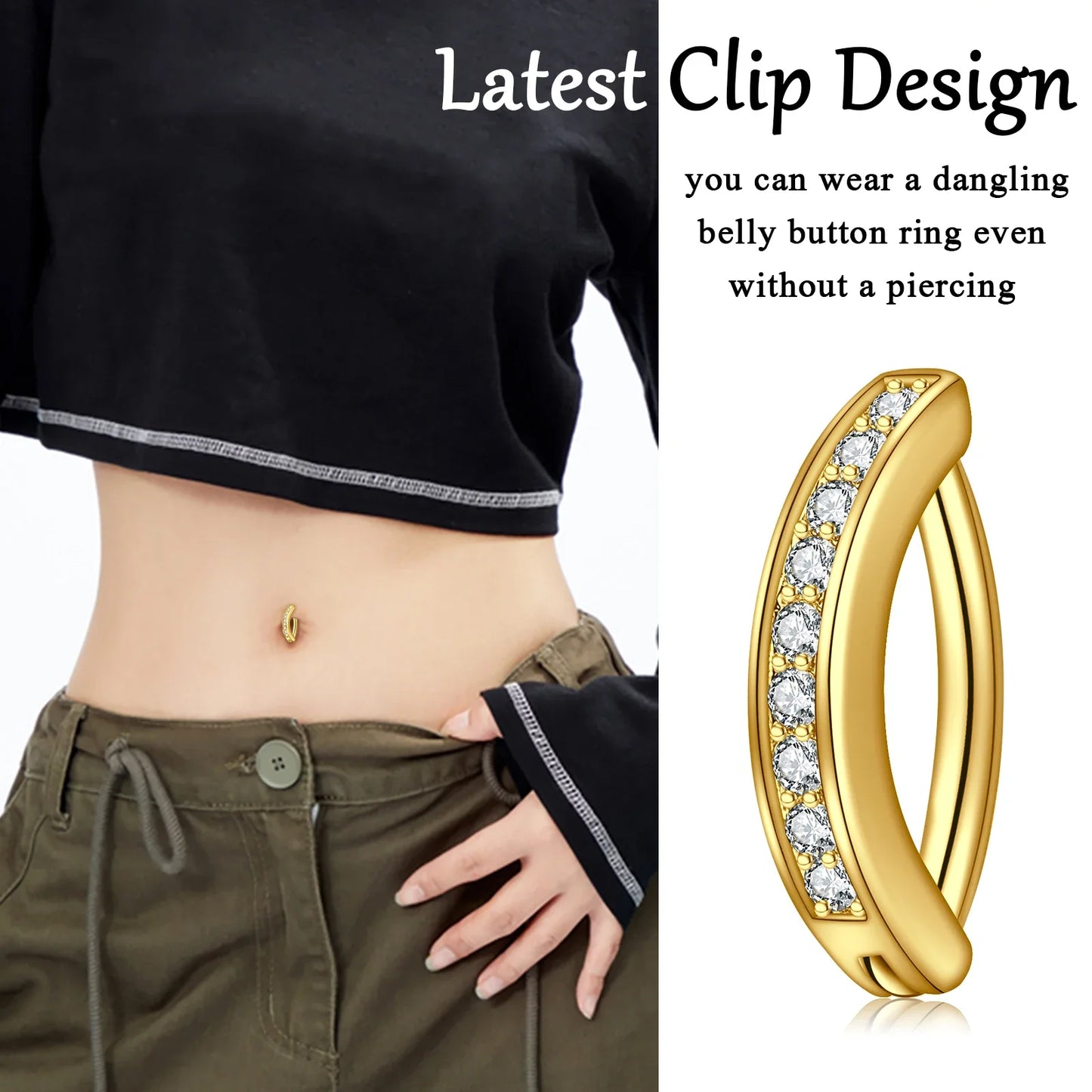 Navel Piercing Simple Belly Button Ring