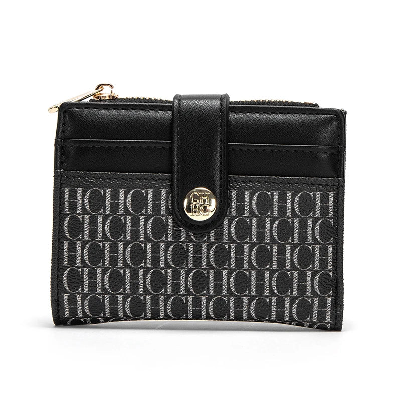 CHCHCN Fashion Classic Retro Wallet Card Holder Universal Letter Printed