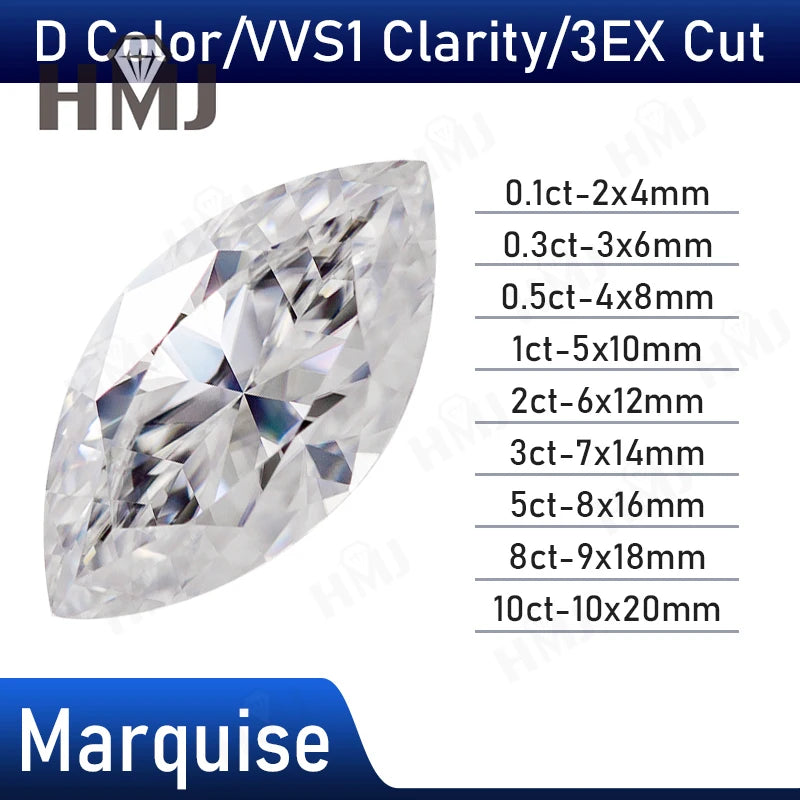 Moissanite Diamond Loose Stone Round Brilliant