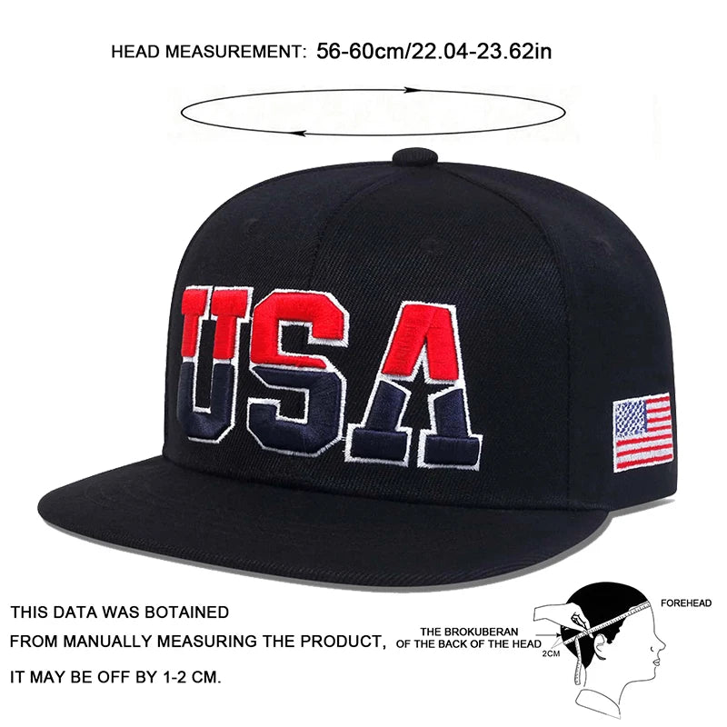 USA Hat Adjustable Embroidered