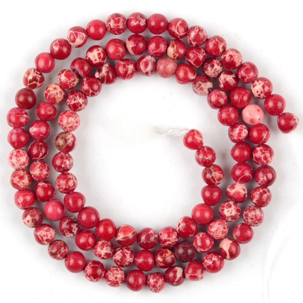 Jasper Beads For Jewelry Making Natural Red