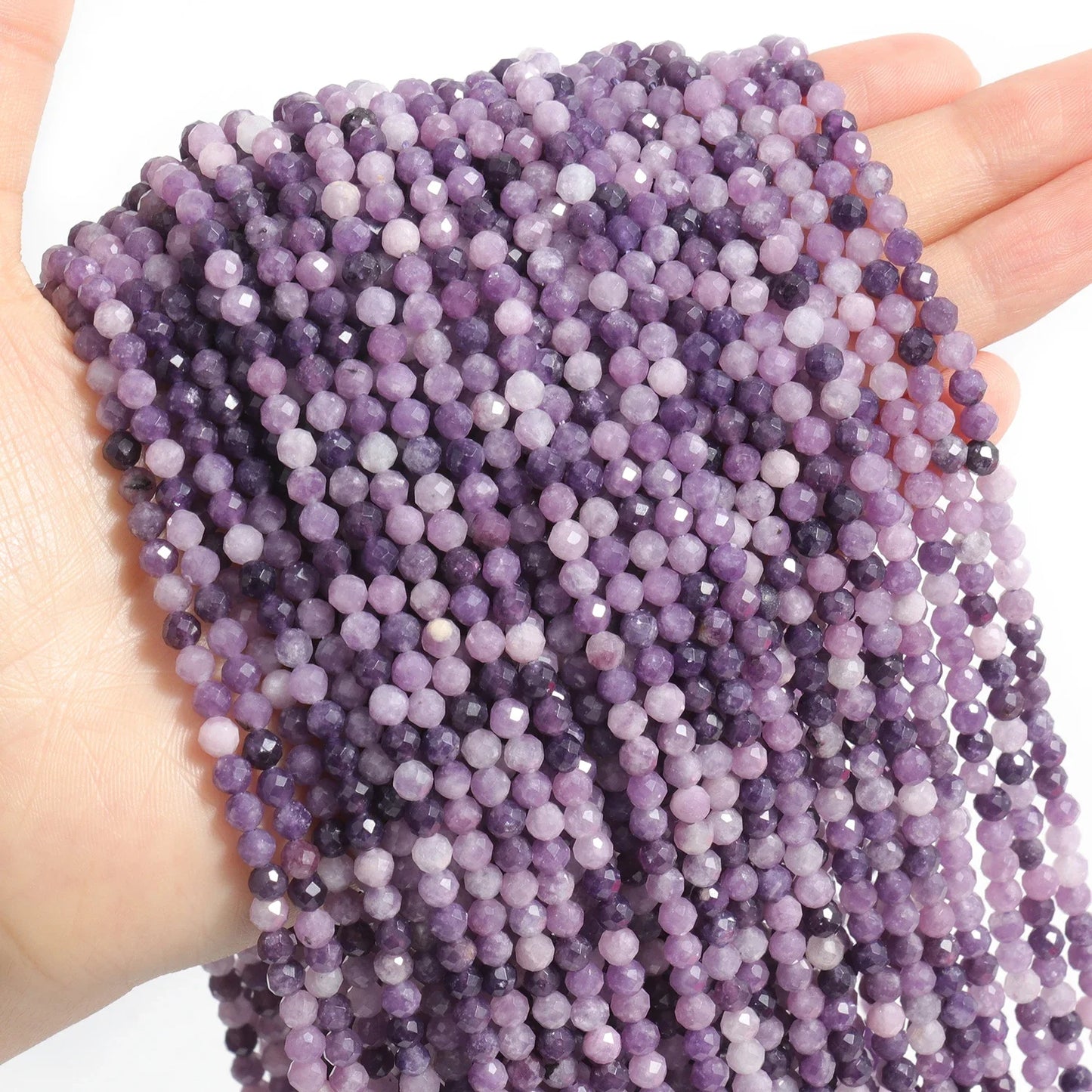 Faceted Natural Stone Beads Amazonite Aquamarine Opal Labradorite for Jewelry