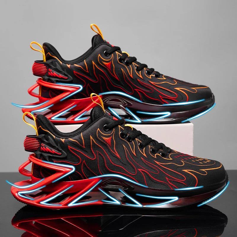 Men Casual Breathable Sneakers Lace Up Running Shoes