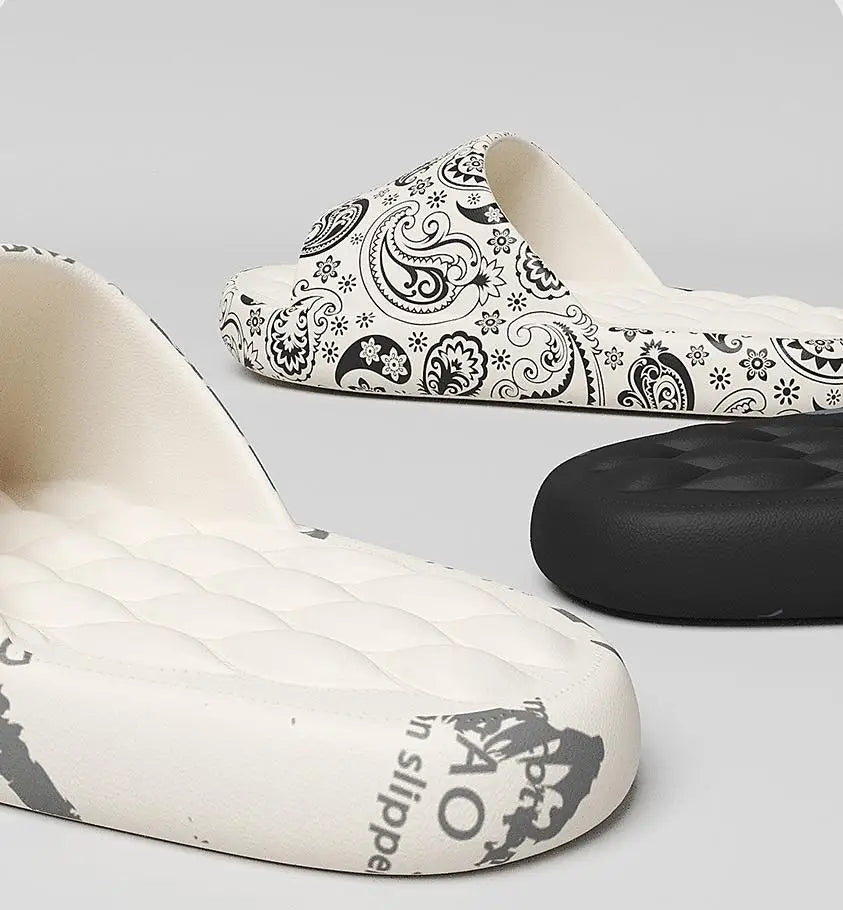 Men's Slippers Cartoon Graffiti
