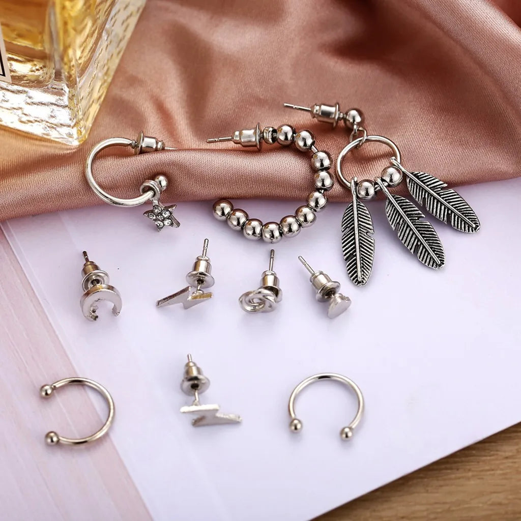 Earrings Titanium Water Drop Studs