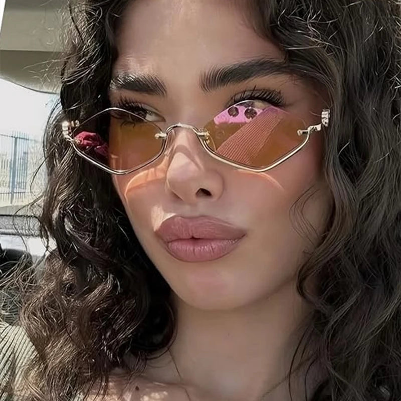 Sunglasses Metal Half Frame