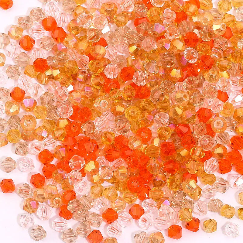 Glass Bicone Beads Faceted Crystal For Jewelry Making