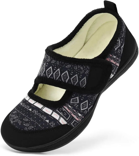 Womens Diabetic Slippers Wide Width Indoor Outdoor Shoes