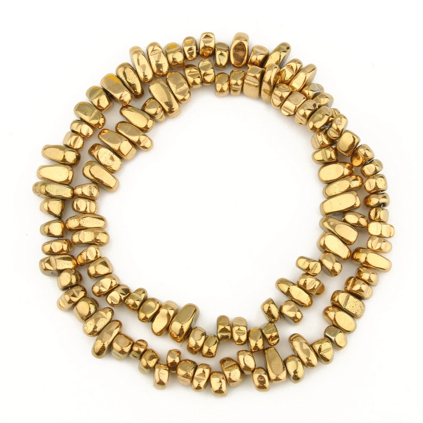 TANANTA Gold Plated Hematite Loose Spacer Beads for Jewelry Making