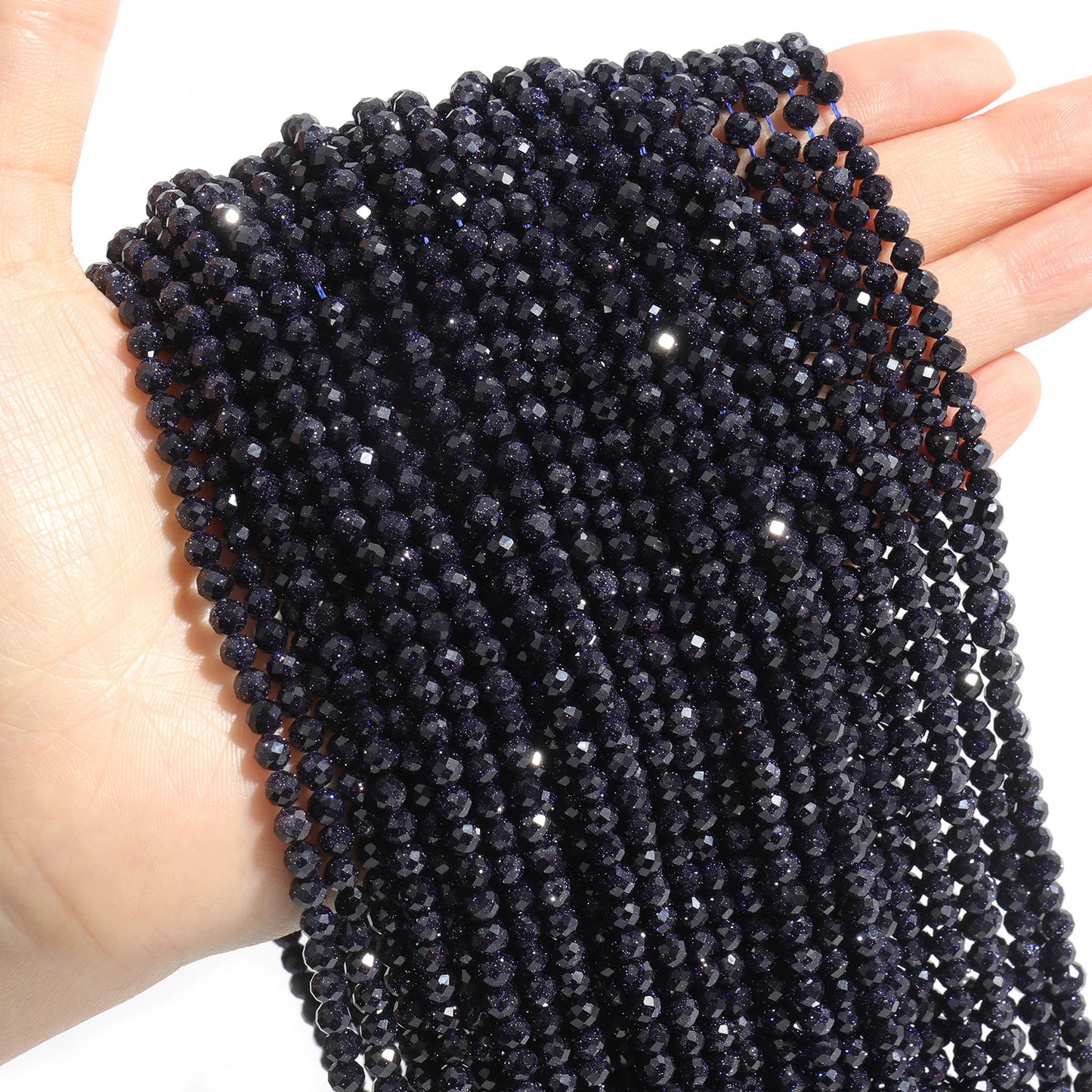 Faceted Natural Stone Beads Amazonite Aquamarine Opal Labradorite for Jewelry