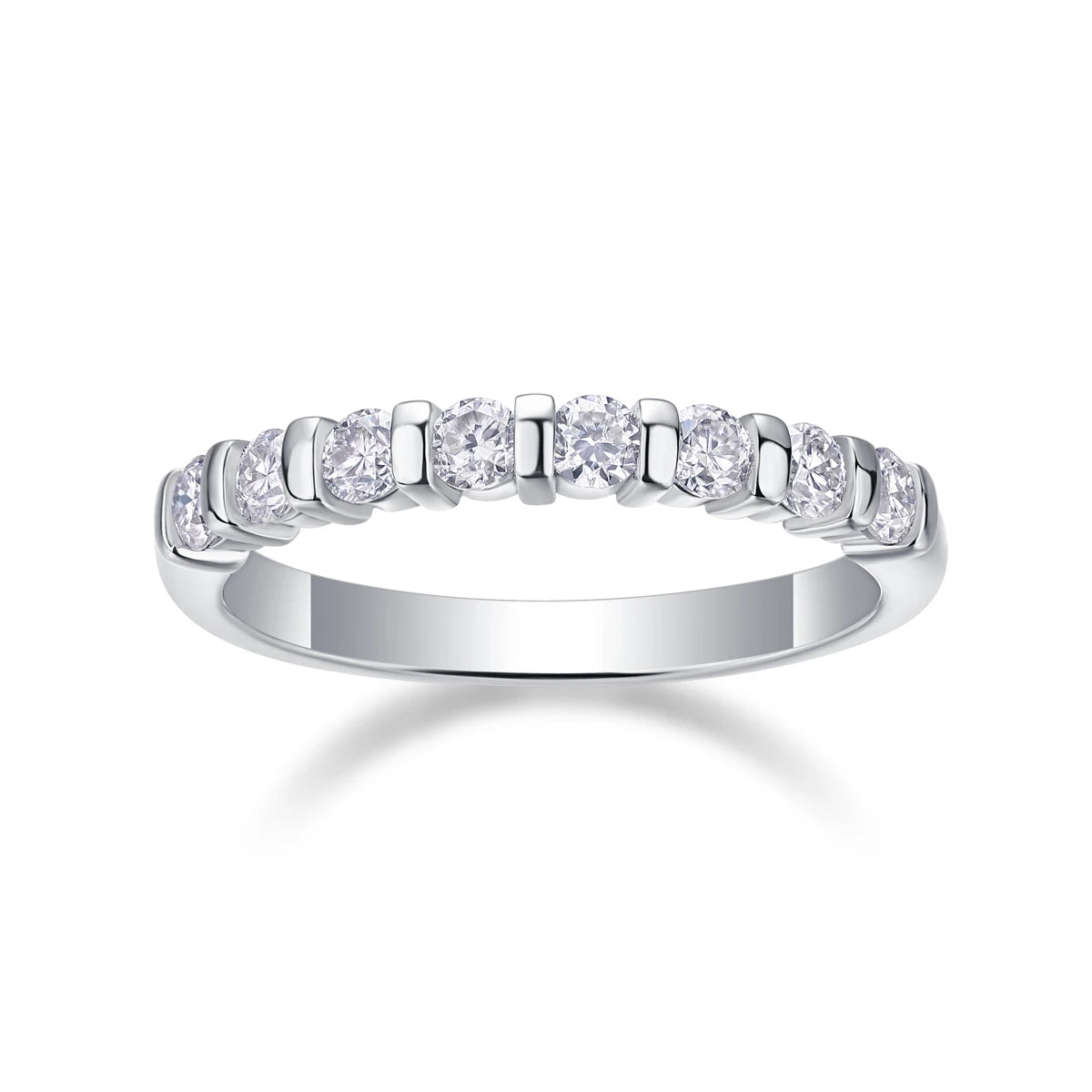 Moissanite Silver Ring