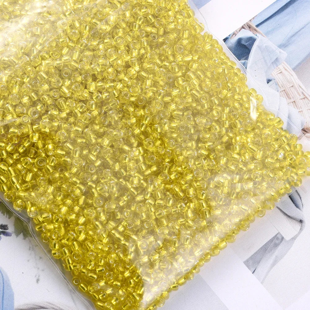 Glass Seed Beads Transparent Spacing Beads For Jewelry Making