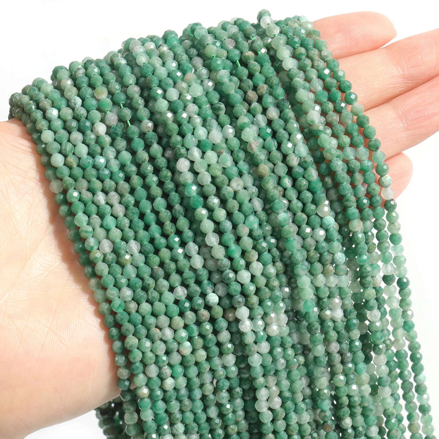 Faceted Natural Stone Beads Amazonite Aquamarine Opal Labradorite for Jewelry