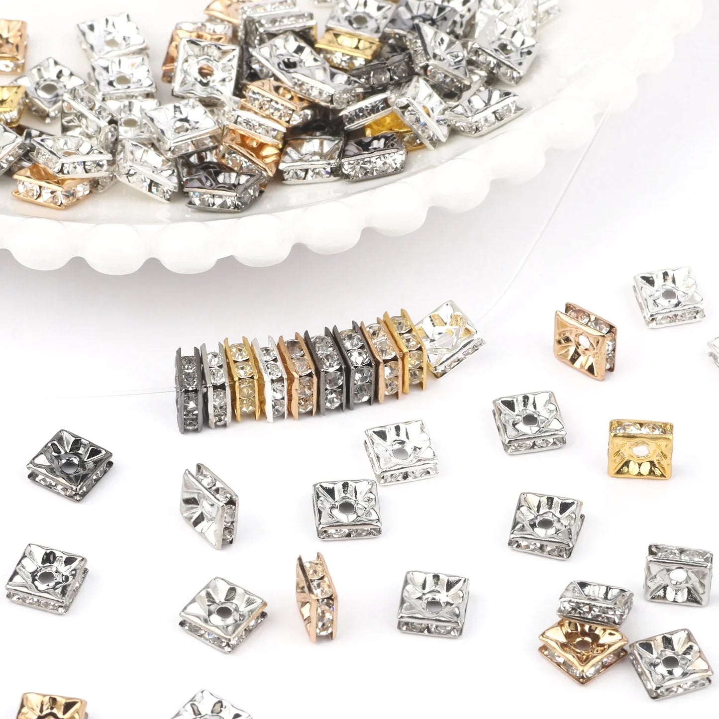 Rhinestone Ball Shape Beads For Jewelry Making