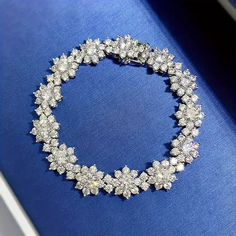 Bracelet 925 Silver Moissanite