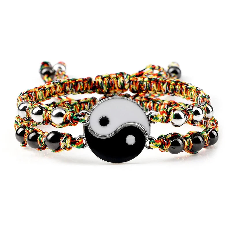 Bracelet Dragon Two Piece Set Yin Yang Jewelry