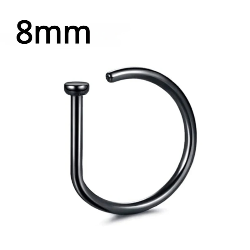 Nose Ring Hoop Magnetic Clip Non Piercing Jewelry