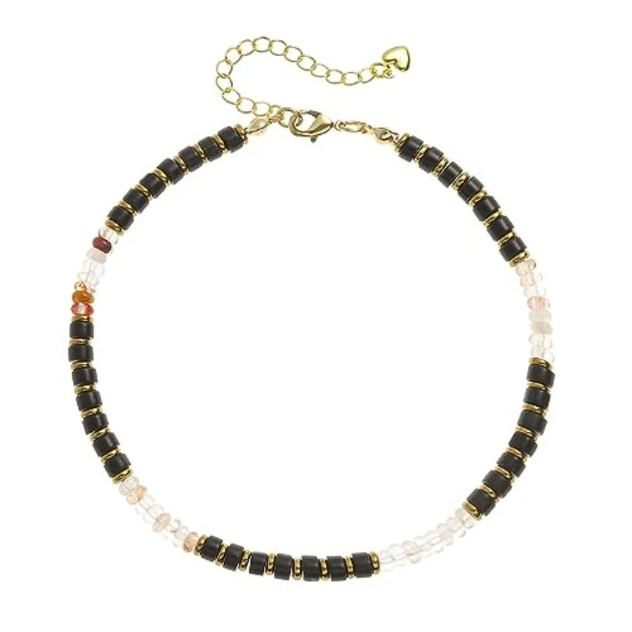 Natural Stone Beaded Anklets For Women Handmade Boho Turquoise Beads Jewelry
