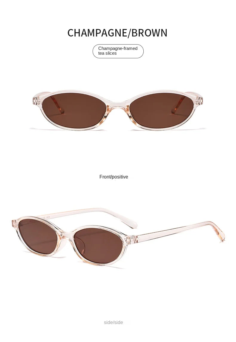 Oval Frame Sunglasses Women Trendy Small Frame