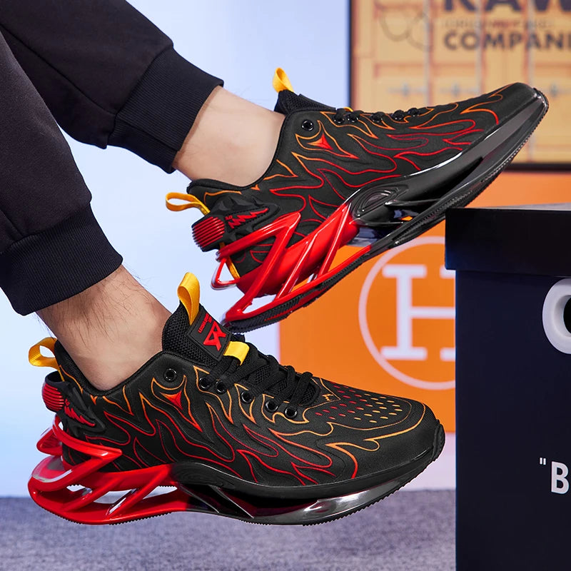 Men Casual Breathable Sneakers Lace Up Running Shoes