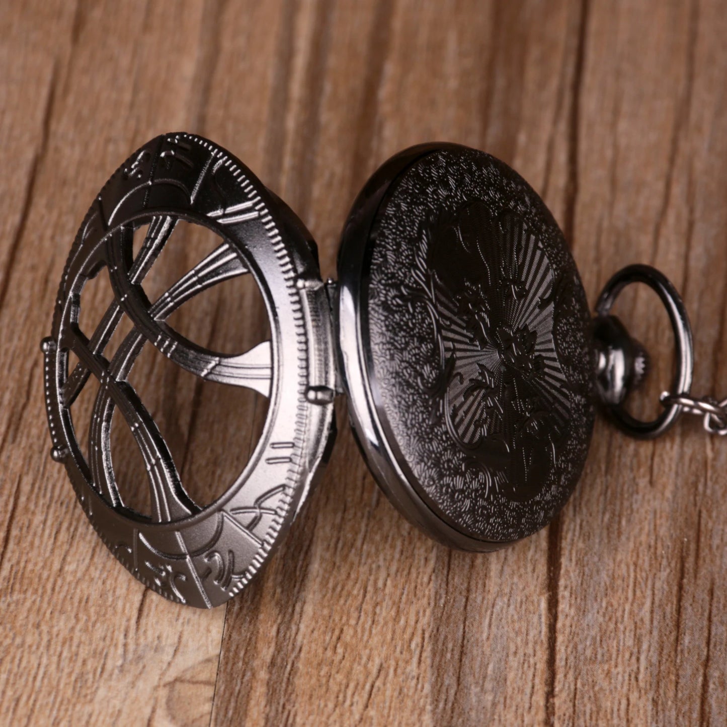 Watch Bronze Eyes Design Quartz Necklace Chain