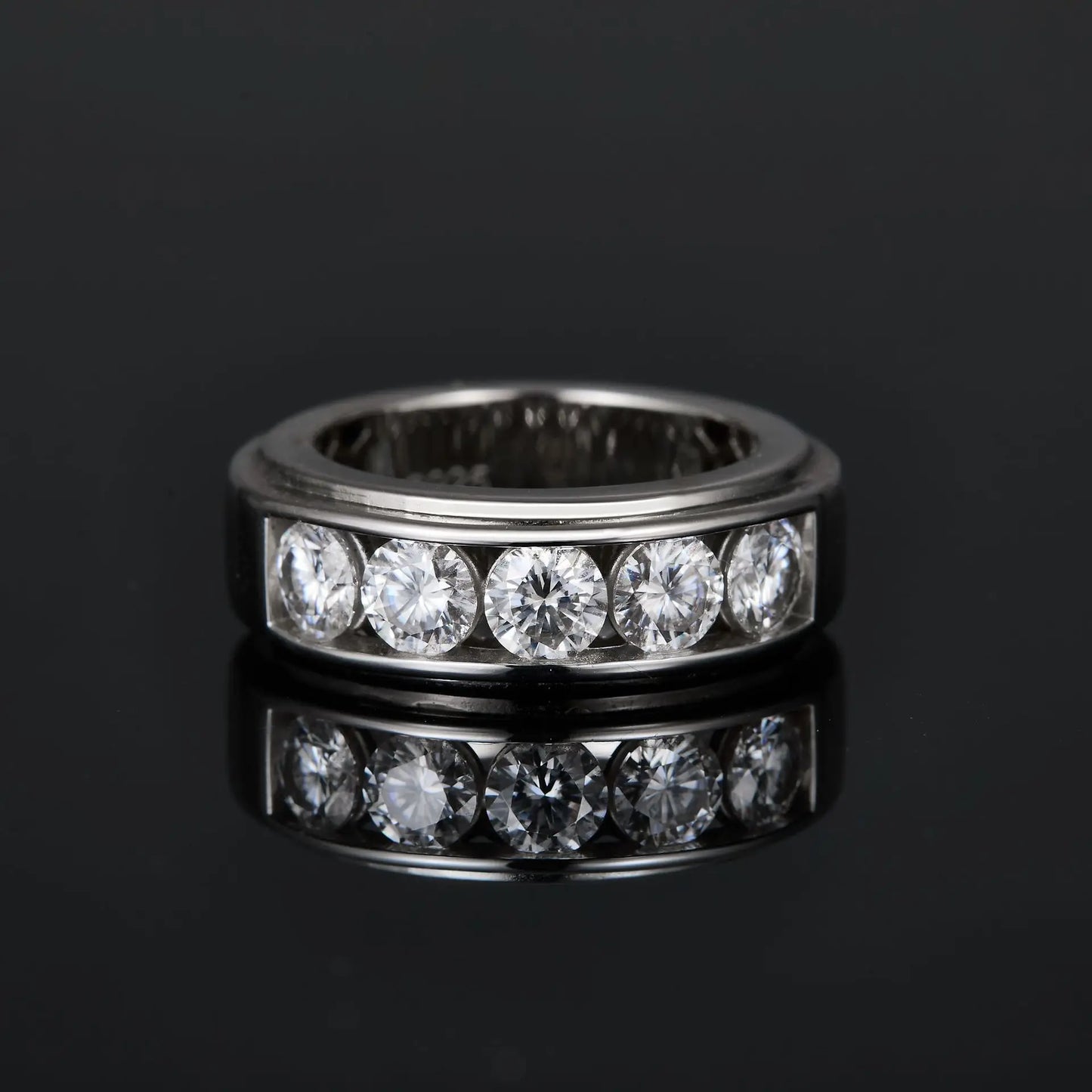 925 Sterling Silver Moissanite Ring