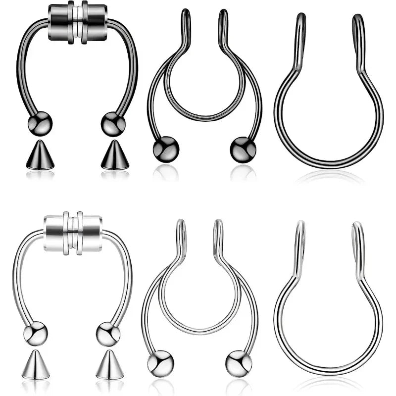 Nose Ring Septum Hoop Stainless Steel Horseshoe