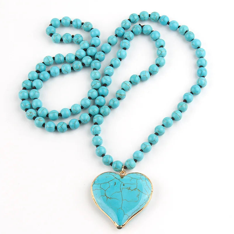 Handmade Knotted Beaded Necklace