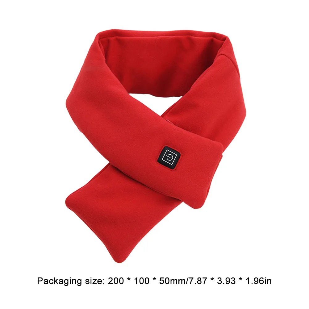 USB Rechargeable Electric Heated Scarf Neck Warmer For Outdoor Winter