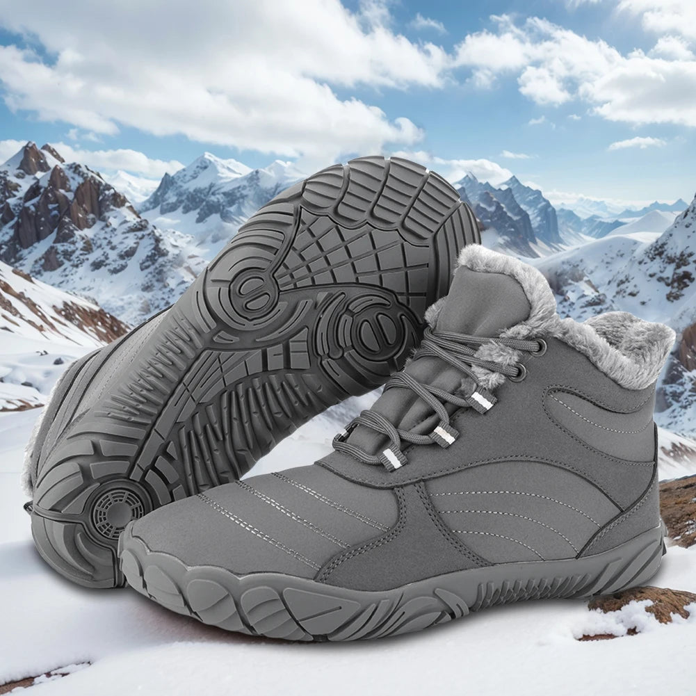 Warm Hiking Shoes Non Slip Fur Lined For Men Women