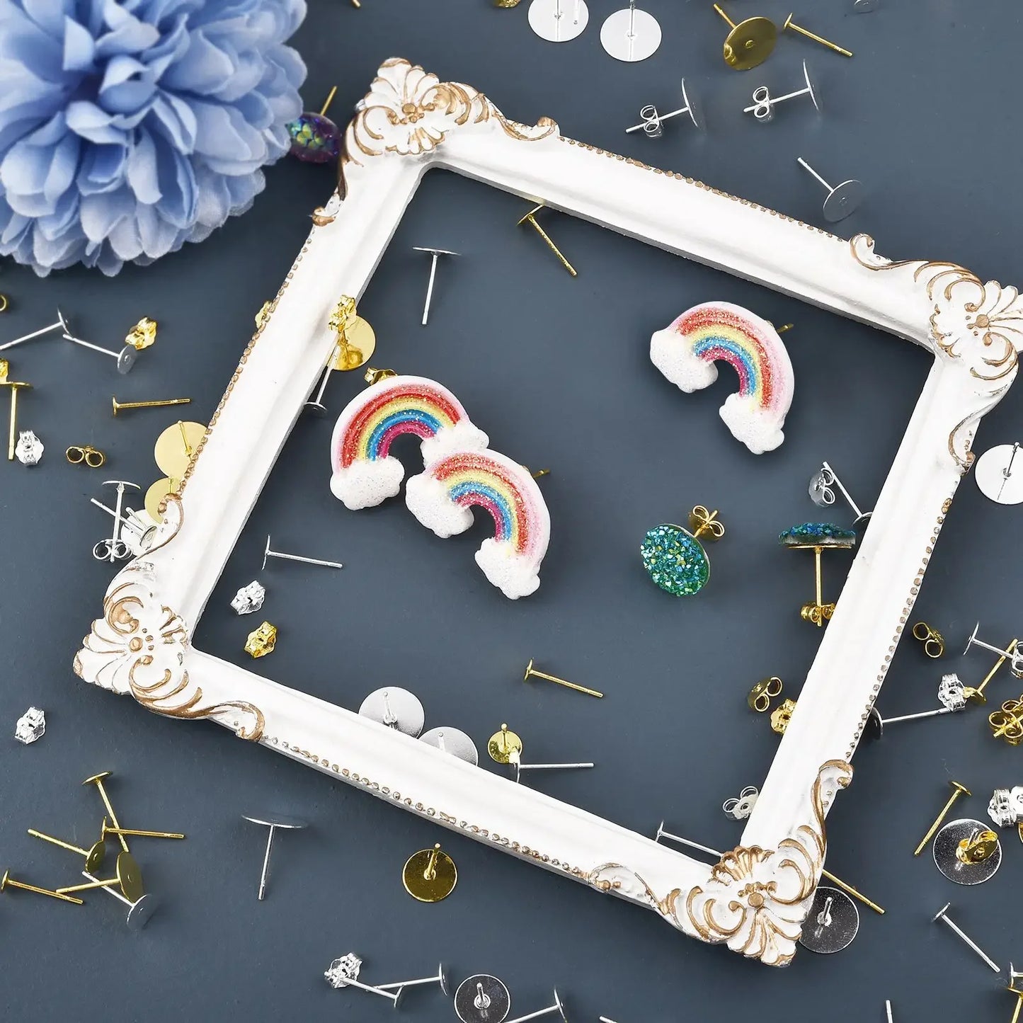 925 Silver Earring Studs Blank Post Base Pins
