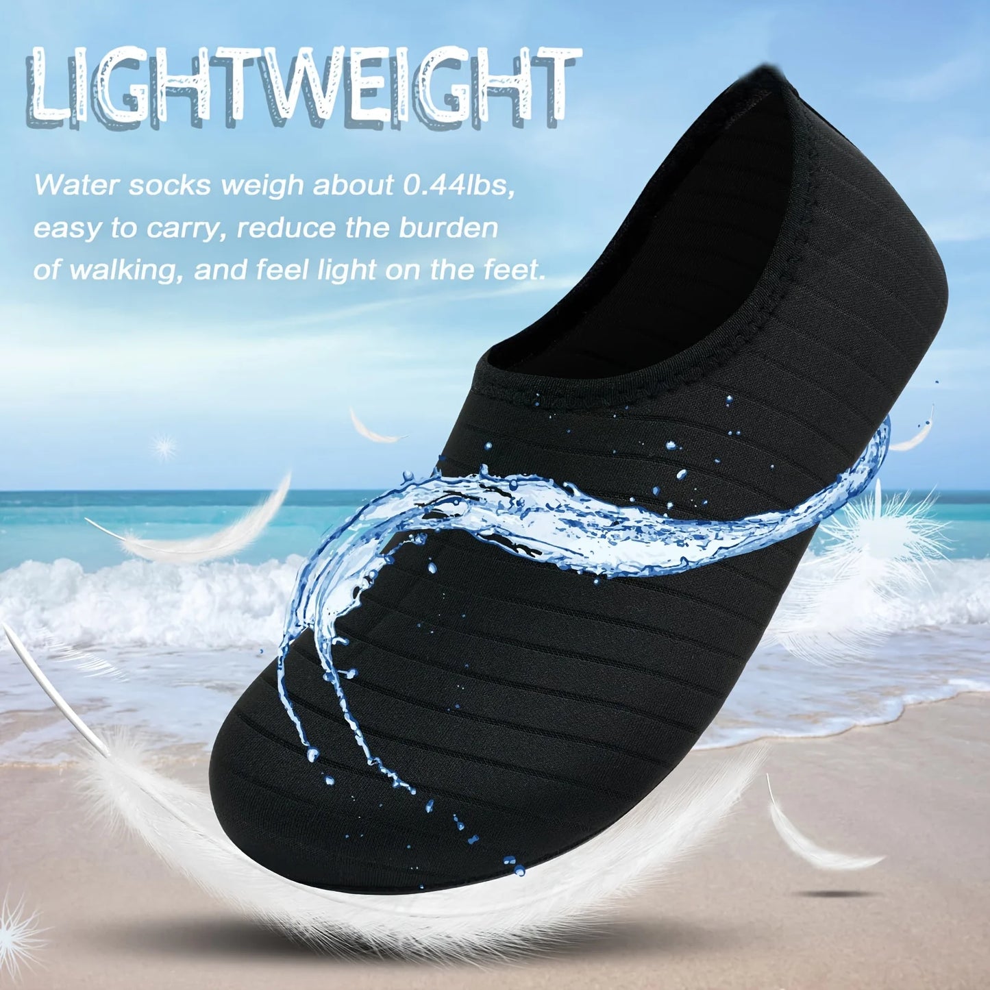 Unisex Water Shoes Anti Slip Quick Dry Beach Swim Shoes