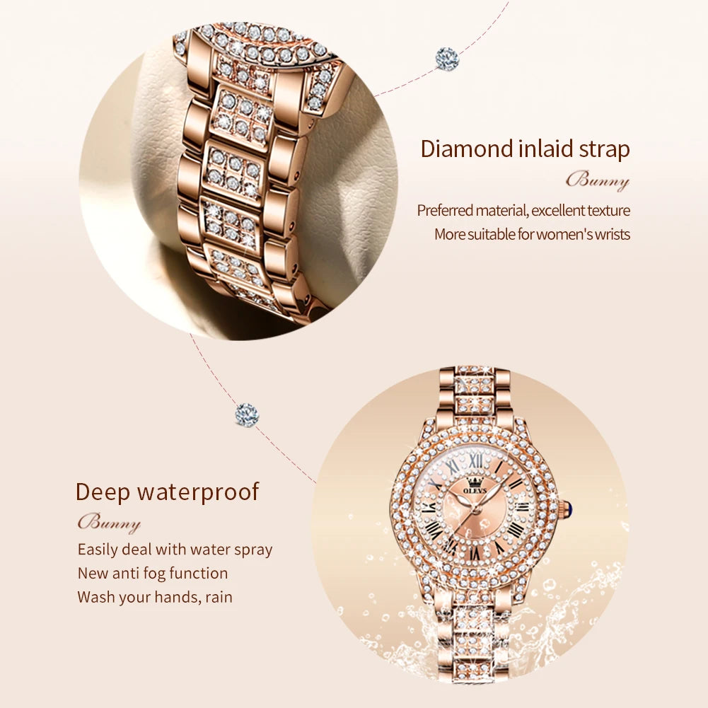 Watch Diamond 9943 Stainless Steel Waterproof Quartz