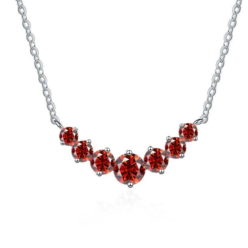 Moissanite Necklace 925 Sterling Silver Jewelry Gift For Engagement